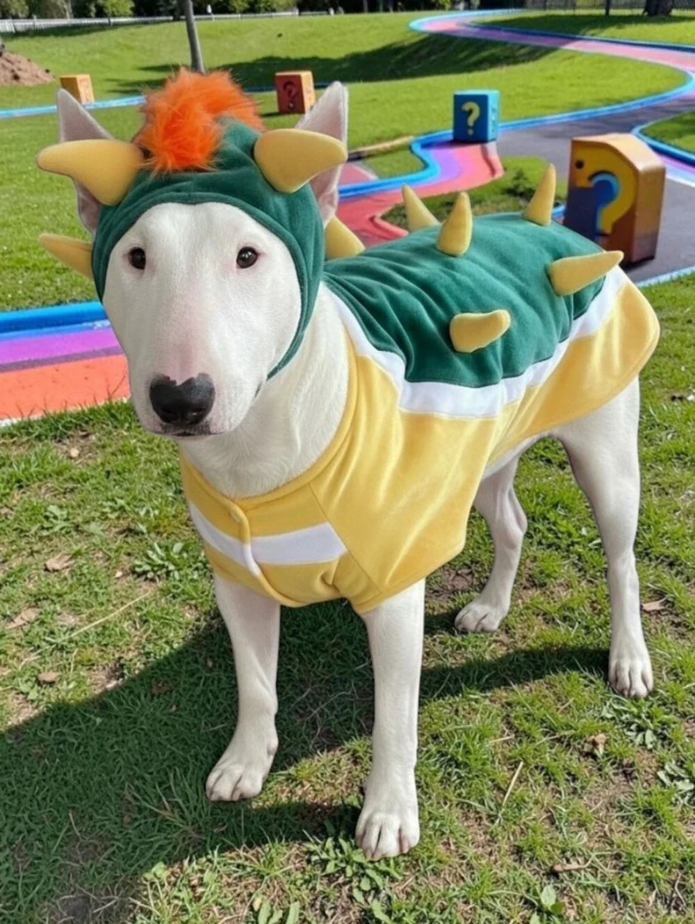 Pet Costume Inspired By Mario Bros. Bowser By Comfy Camper, M